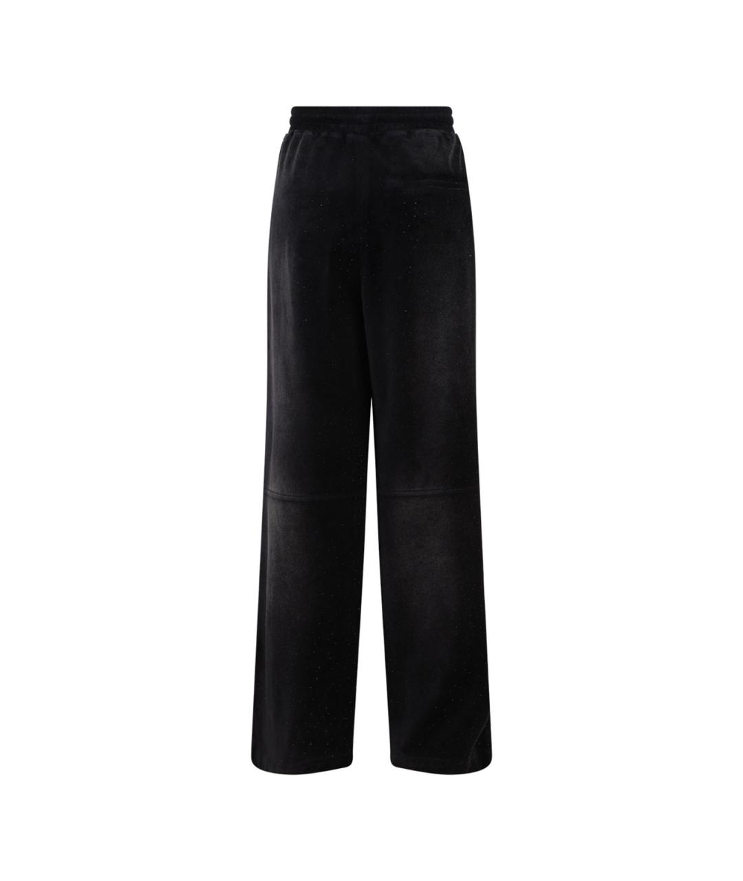 ALEXANDER WANG Черные полиэстеровые прямые брюки, фото 2
