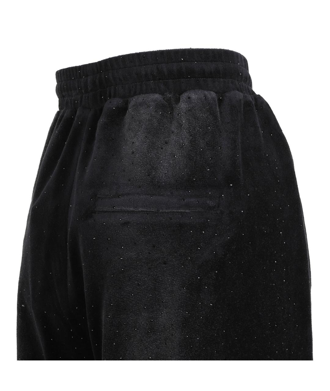ALEXANDER WANG Черные полиэстеровые прямые брюки, фото 4
