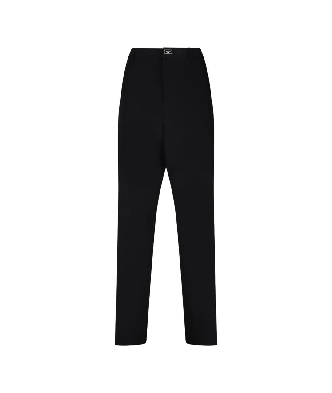 GIVENCHY Черные шерстяные повседневные брюки, фото 1