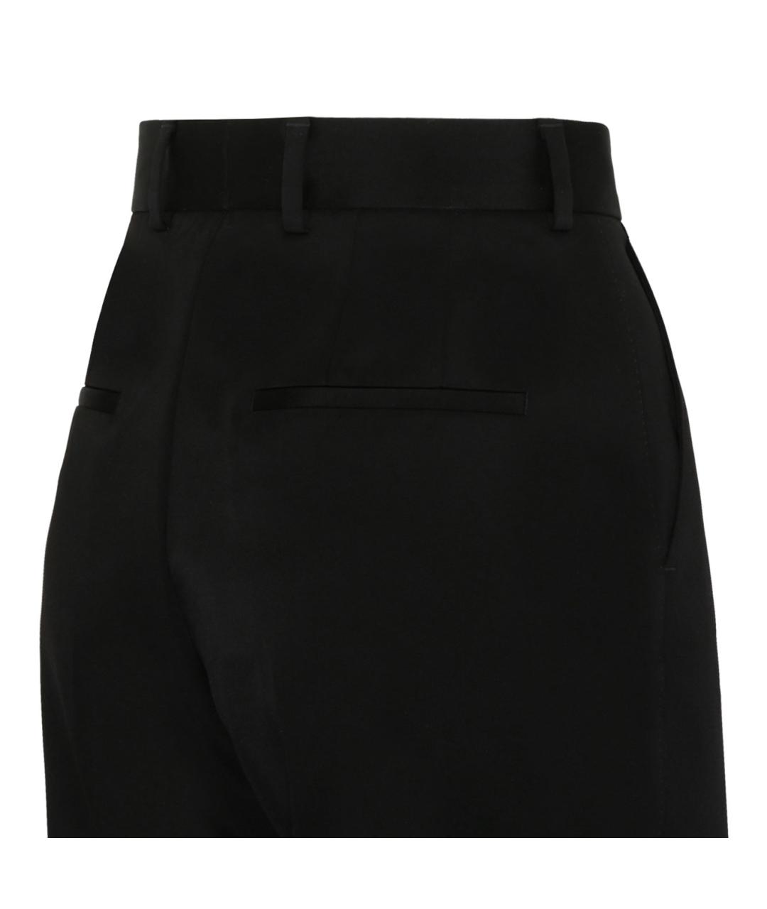 DOLCE&GABBANA Черные прямые брюки, фото 4