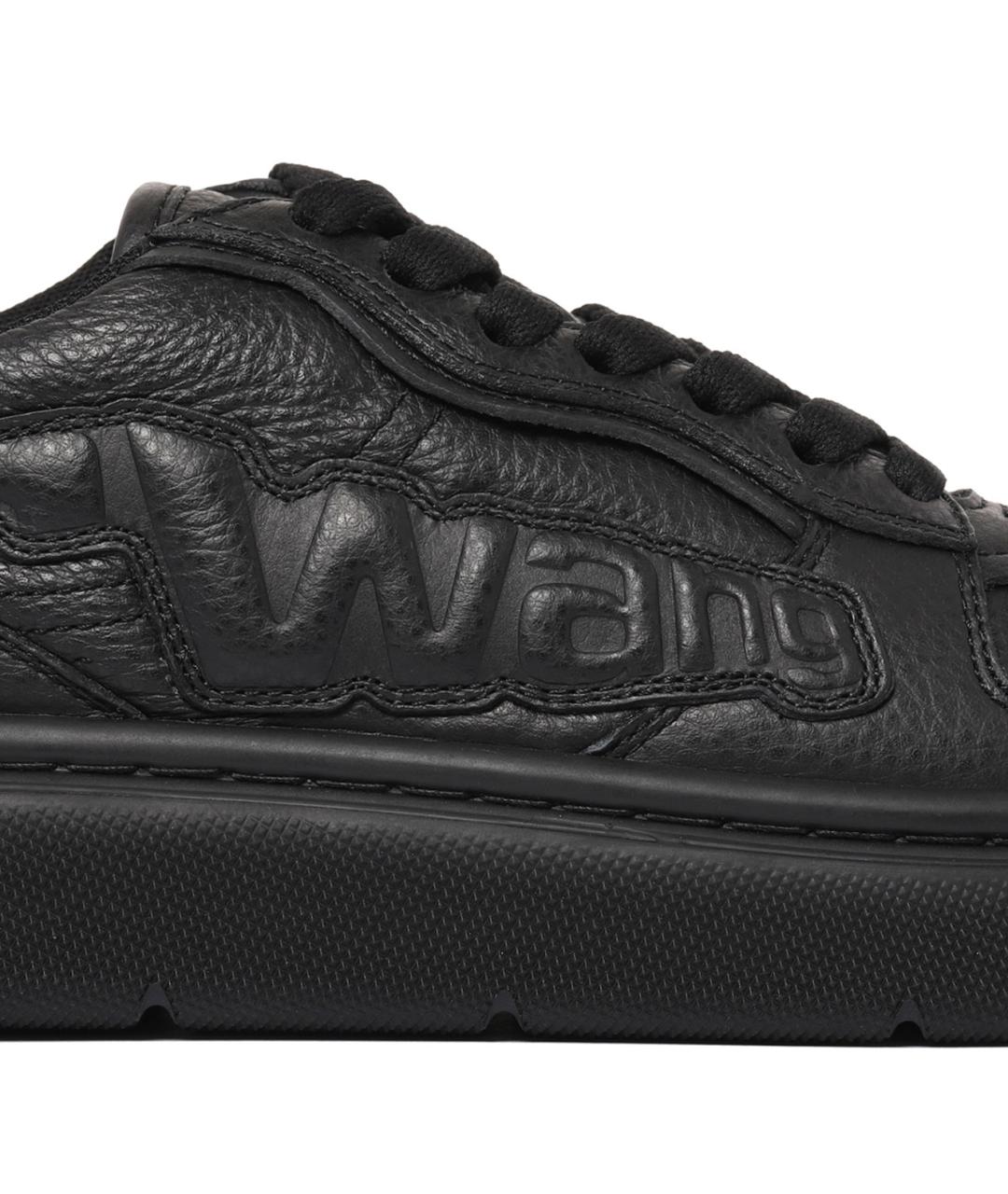 ALEXANDER WANG Черные кожаные кеды, фото 4