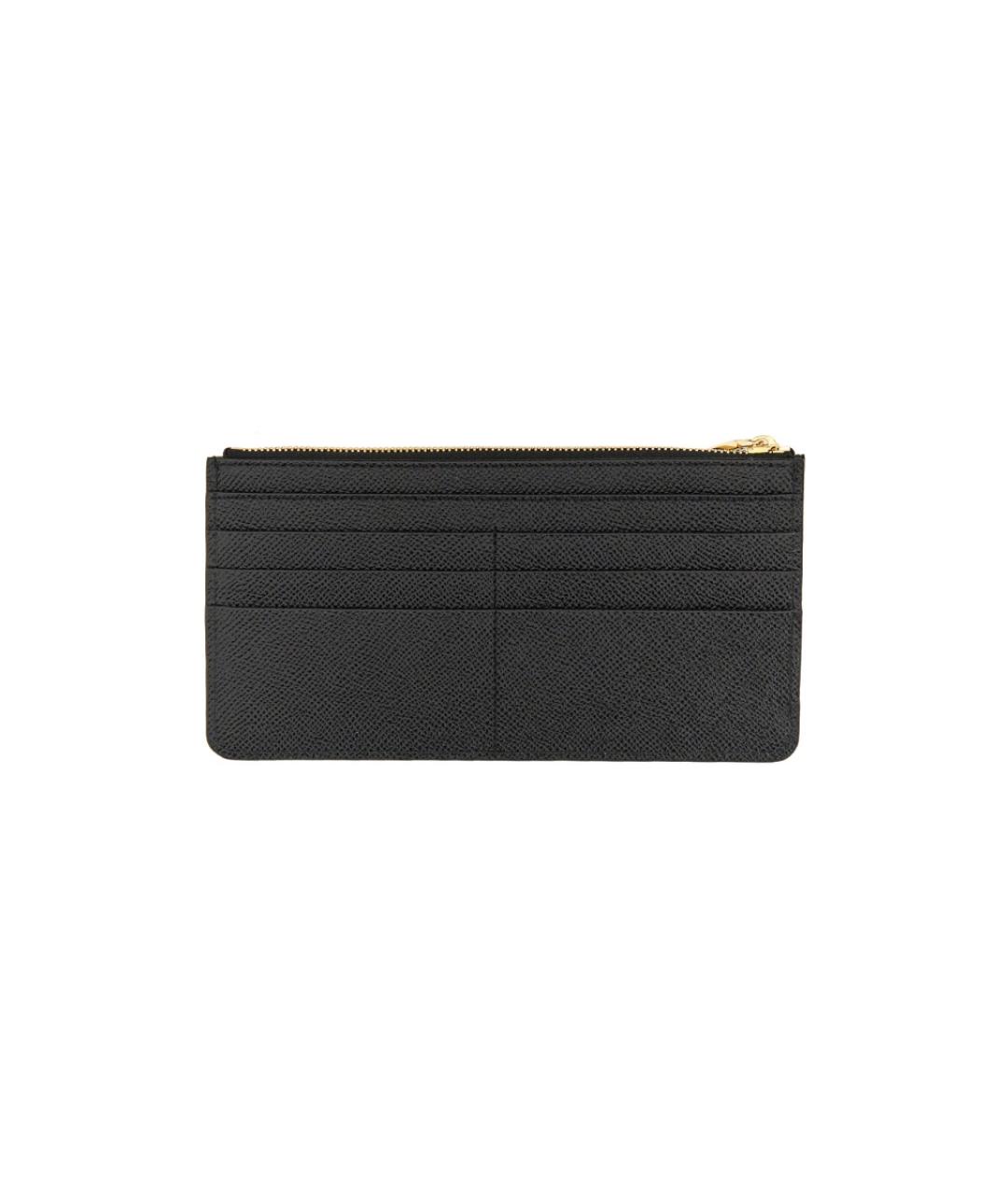 DOLCE&GABBANA Черный кожаный кошелек, фото 4