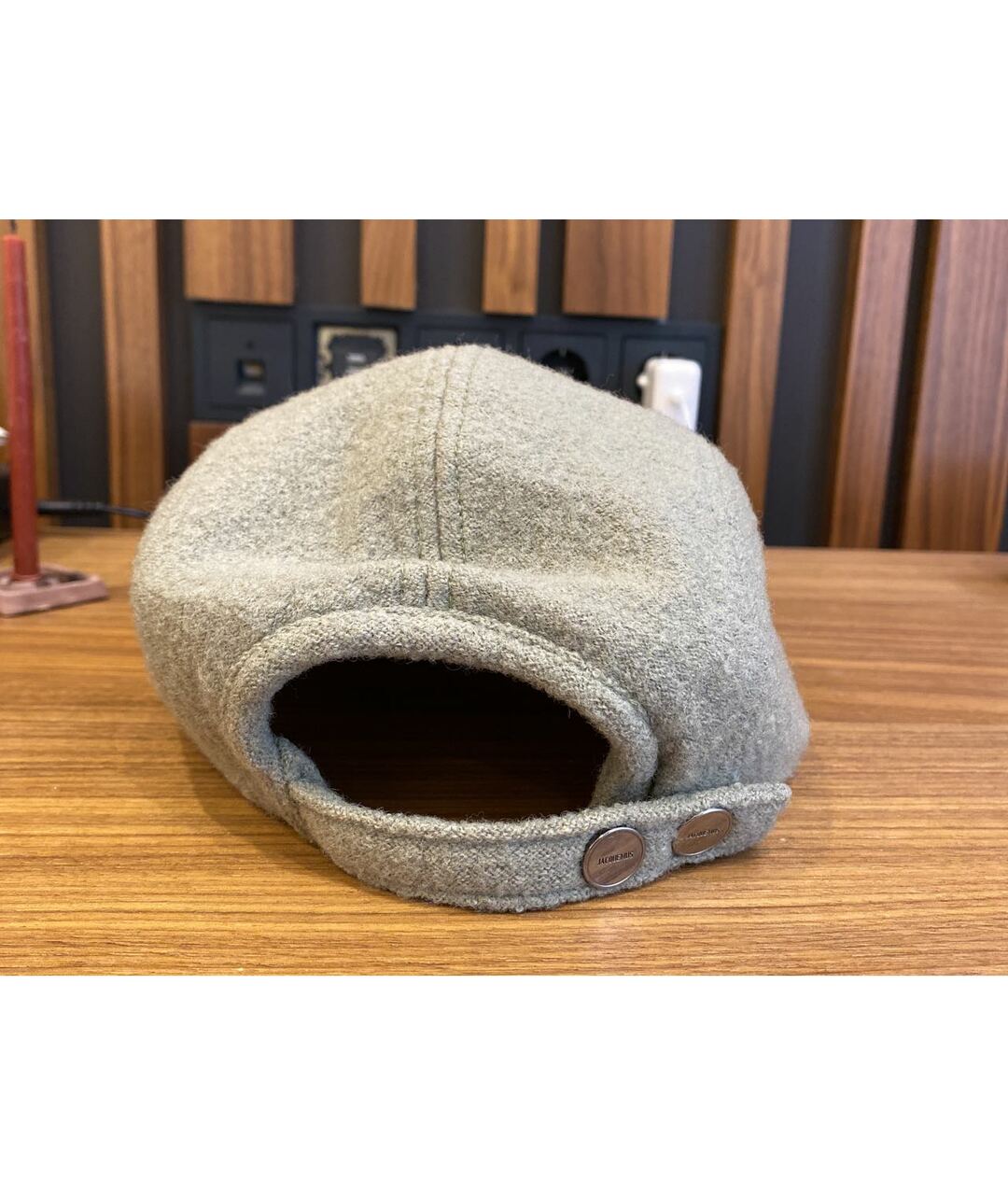 JACQUEMUS Бежевая шерстяная кепка/бейсболка, фото 4