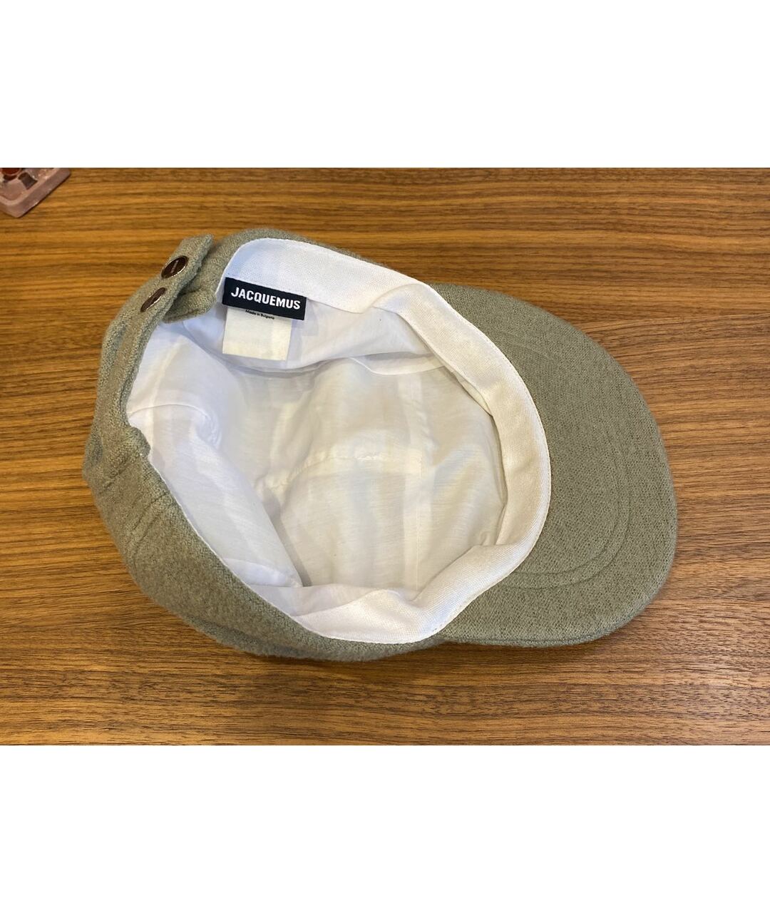 JACQUEMUS Бежевая шерстяная кепка/бейсболка, фото 5