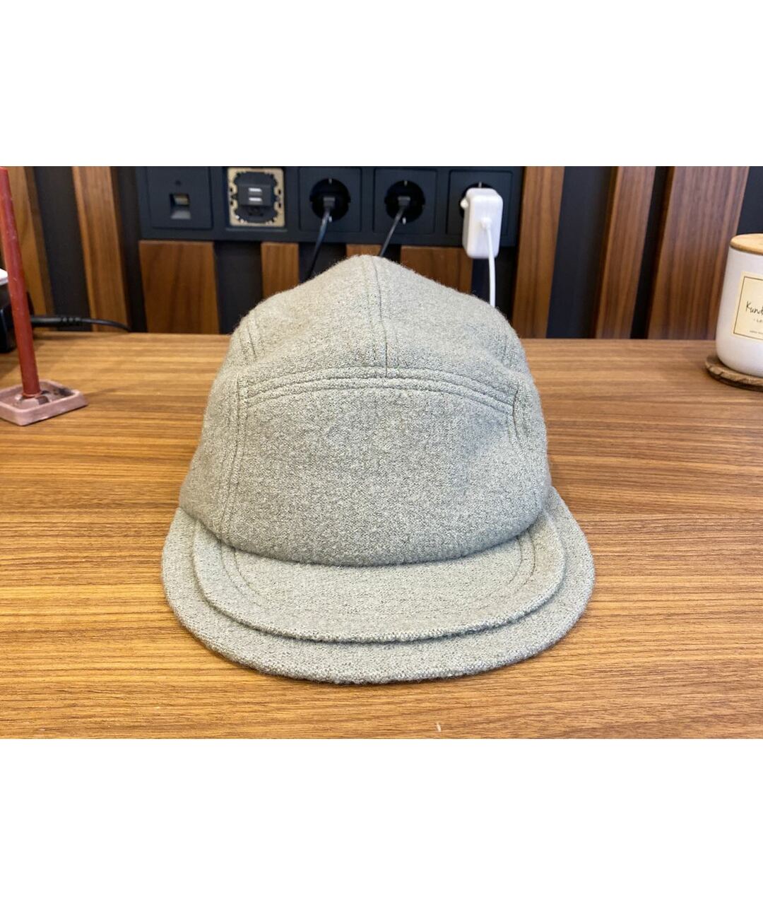 JACQUEMUS Бежевая шерстяная кепка/бейсболка, фото 6