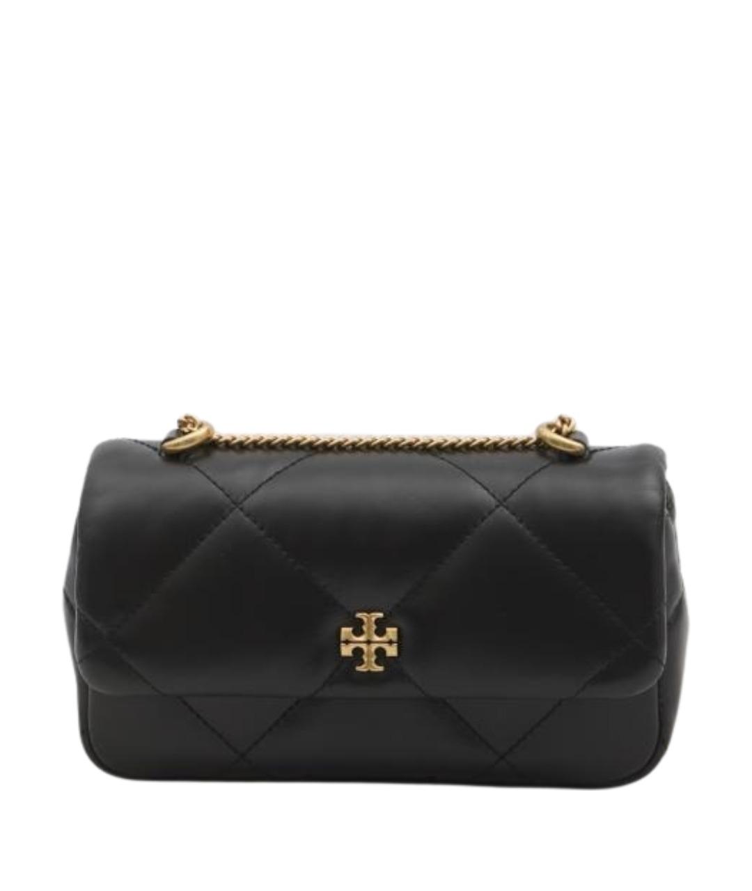 TORY BURCH Черная кожаная сумка через плечо, фото 1