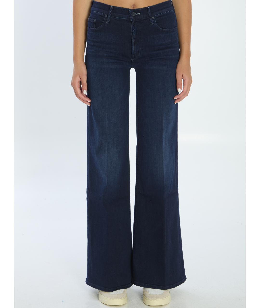 MOTHER Синие хлопковые джинсы клеш, фото 2