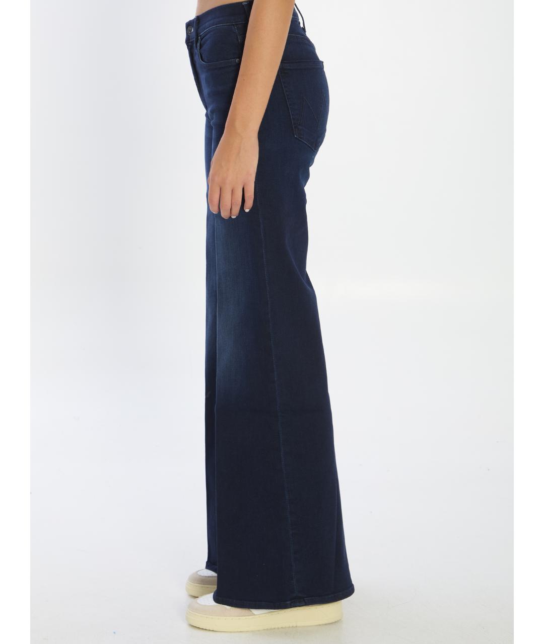 MOTHER Синие хлопковые джинсы клеш, фото 4