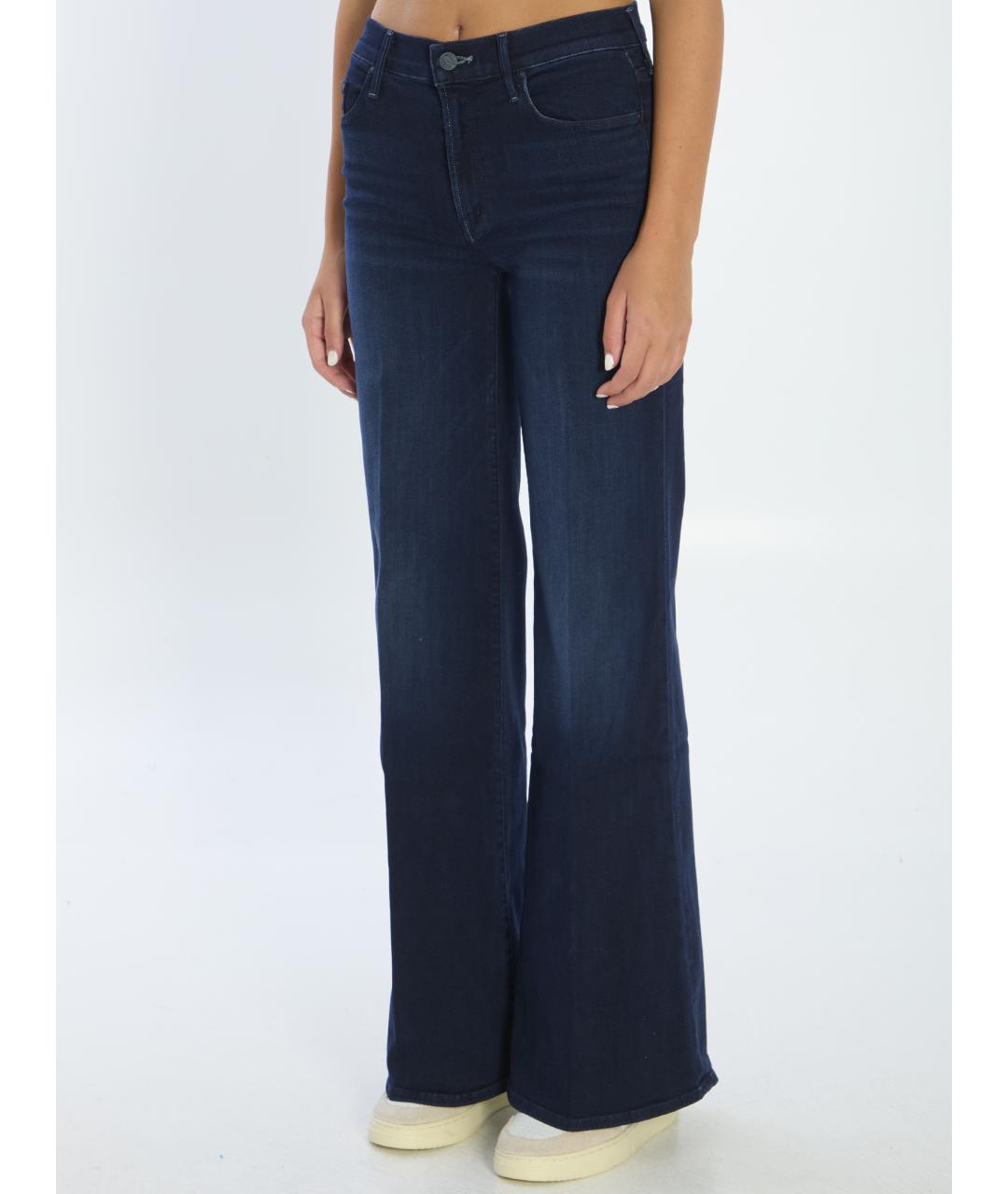 MOTHER Синие хлопковые джинсы клеш, фото 3