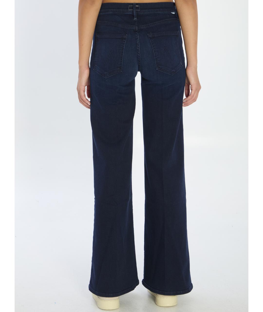 MOTHER Синие хлопковые джинсы клеш, фото 5