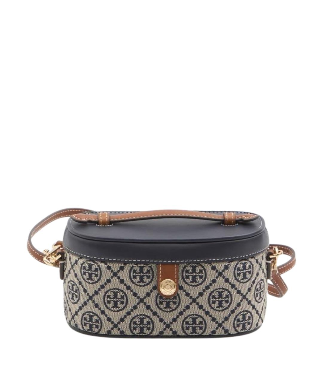 TORY BURCH Синяя хлопковая сумка через плечо, фото 1