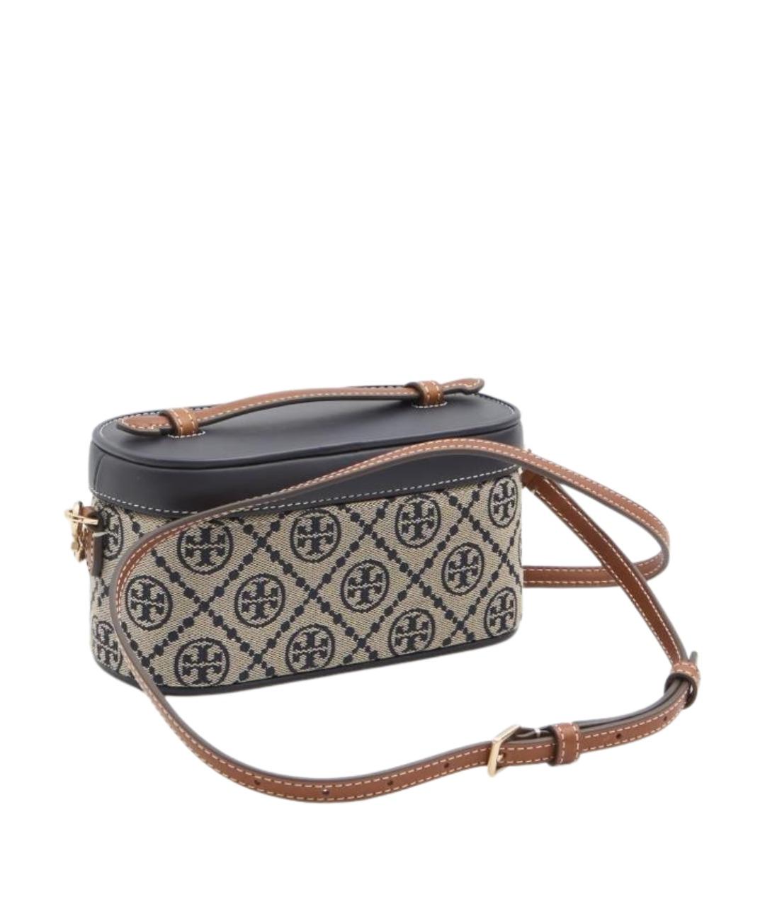 TORY BURCH Синяя хлопковая сумка через плечо, фото 2