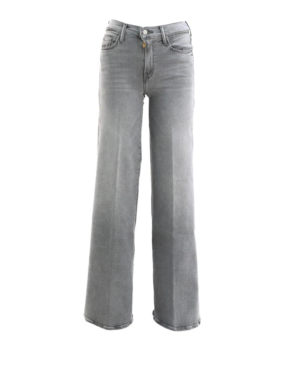 MOTHER Серые хлопковые прямые джинсы, фото 1