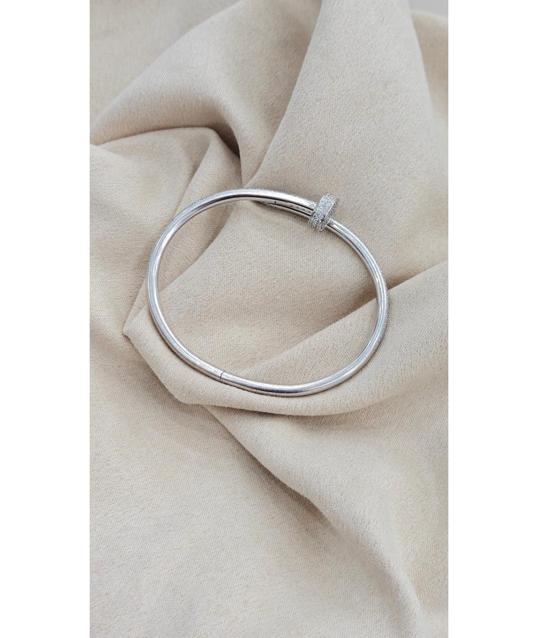 CARTIER Серебрянный браслет из белого золота, фото 3