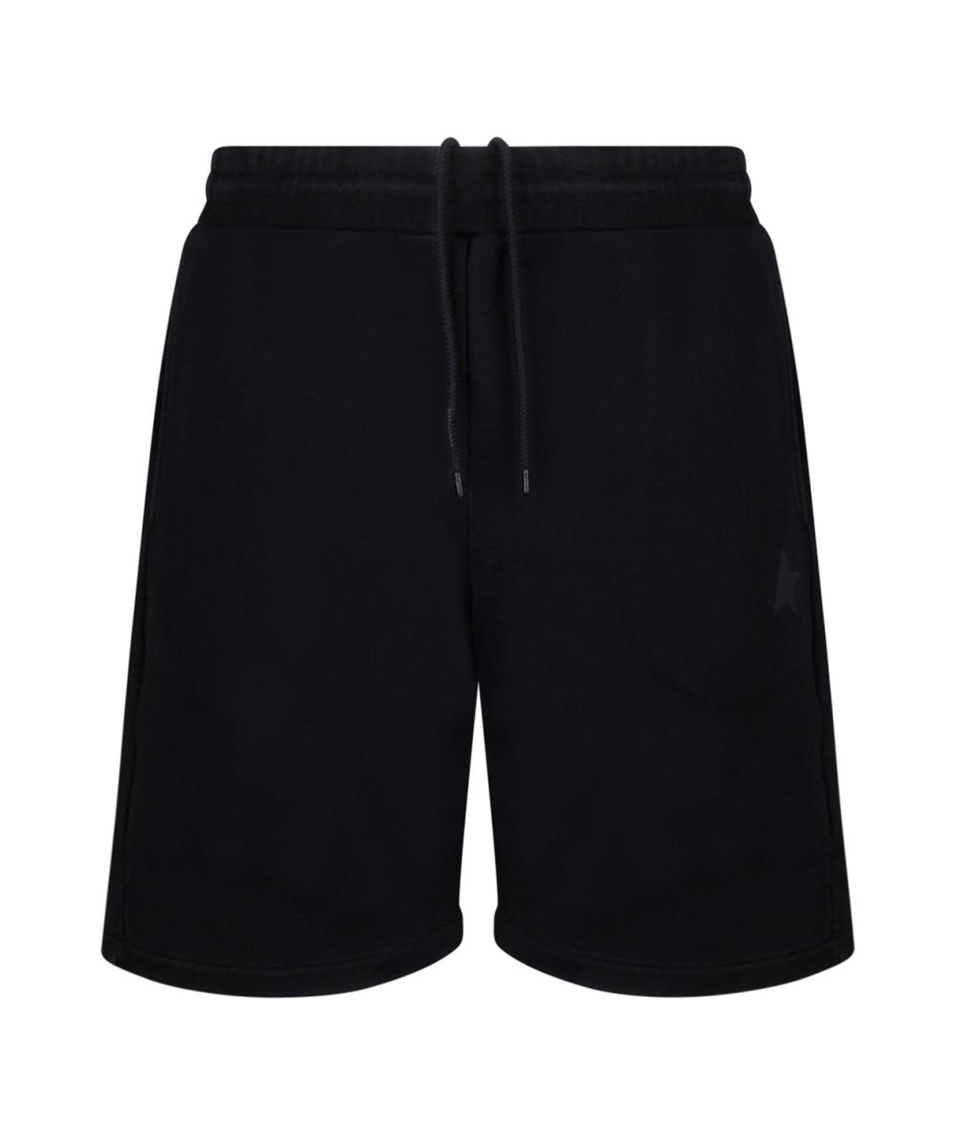 GOLDEN GOOSE DELUXE BRAND Черные хлопковые шорты, фото 1