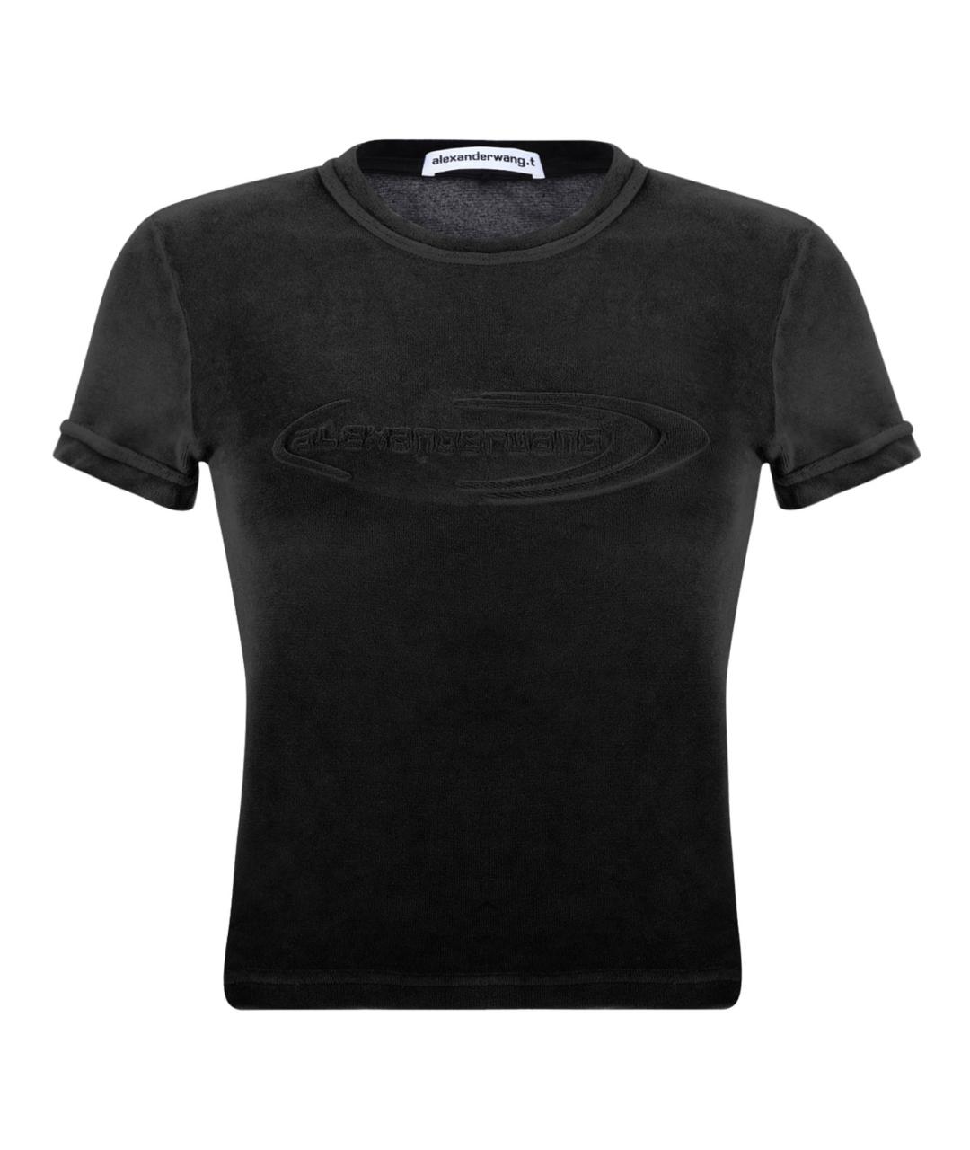 ALEXANDER WANG Антрацитовая футболка, фото 1