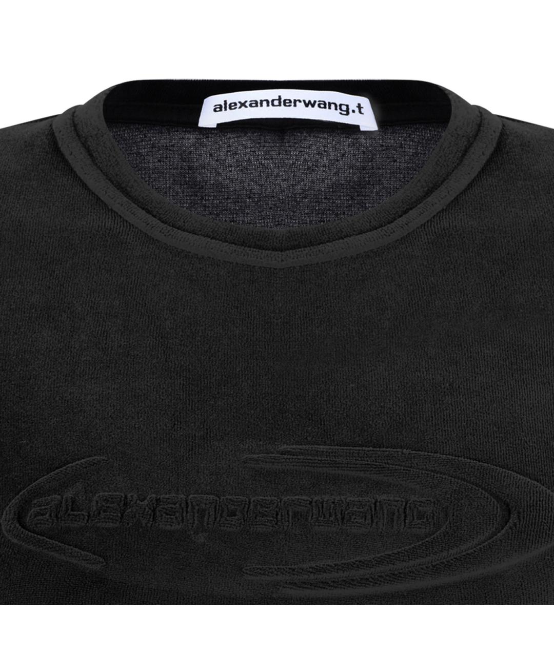 ALEXANDER WANG Антрацитовая футболка, фото 3