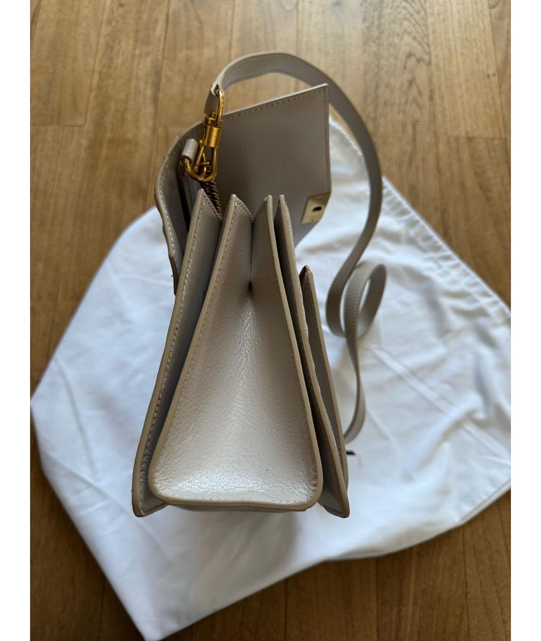 GIVENCHY Бежевая кожаная сумка через плечо, фото 3