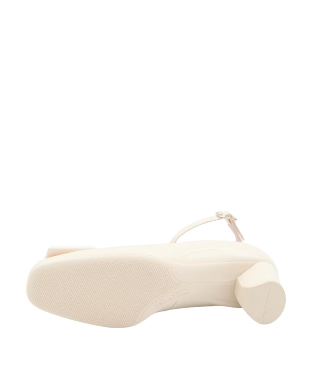 ROGER VIVIER Бежевые кожаные туфли, фото 4