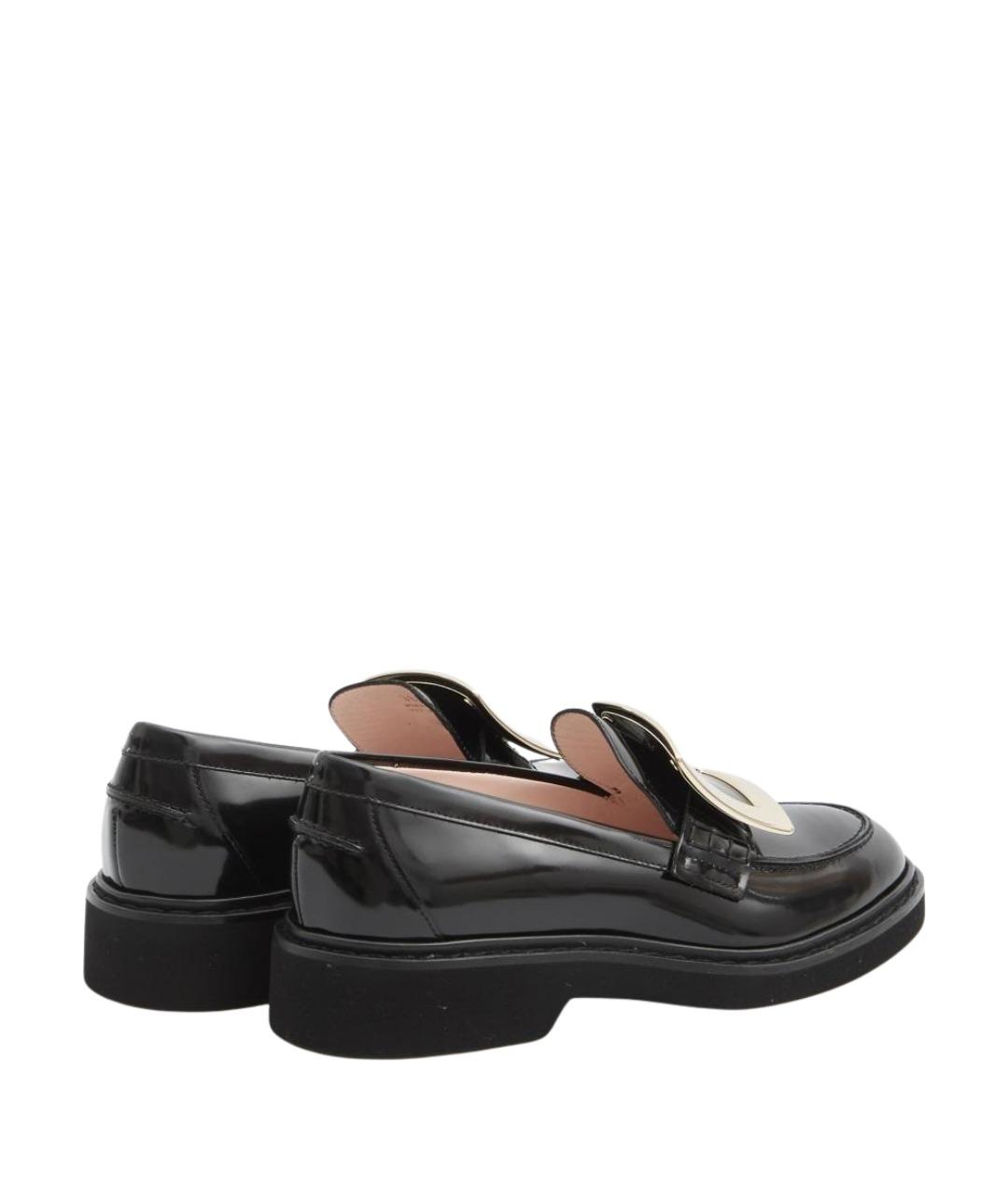 ROGER VIVIER Черные кожаные лоферы, фото 3