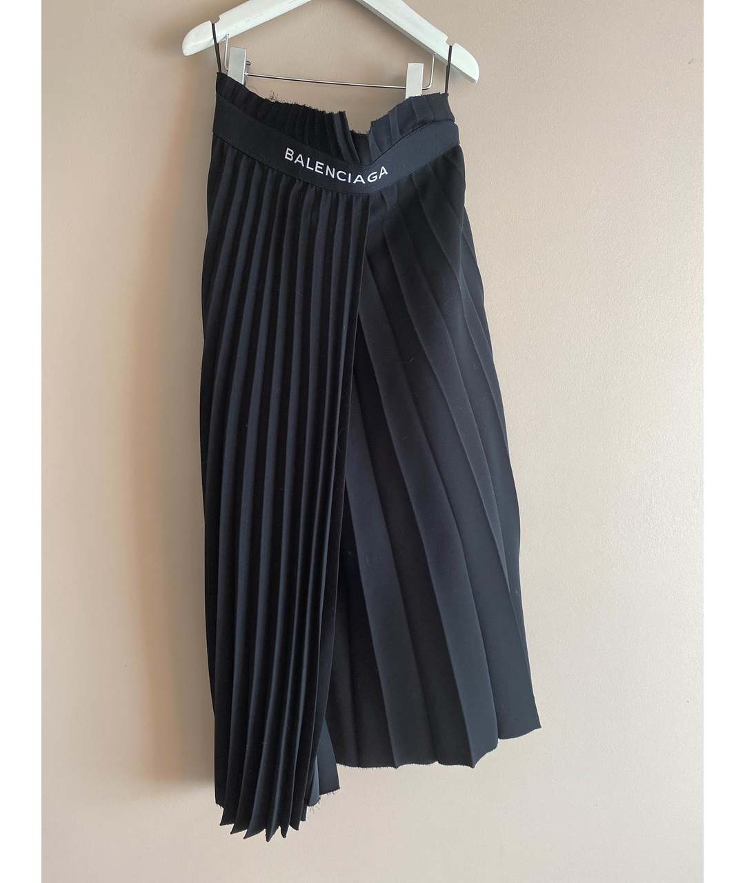 BALENCIAGA Черная полиэстеровая юбка миди, фото 5