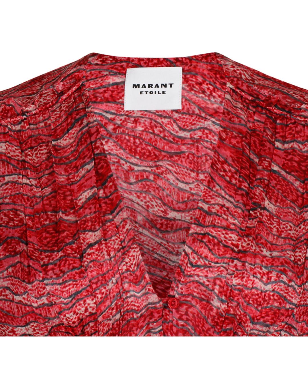 ISABEL MARANT Красное вискозное повседневное платье, фото 3