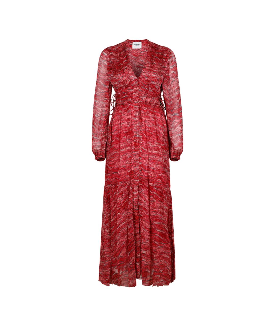 ISABEL MARANT Красное вискозное повседневное платье, фото 1