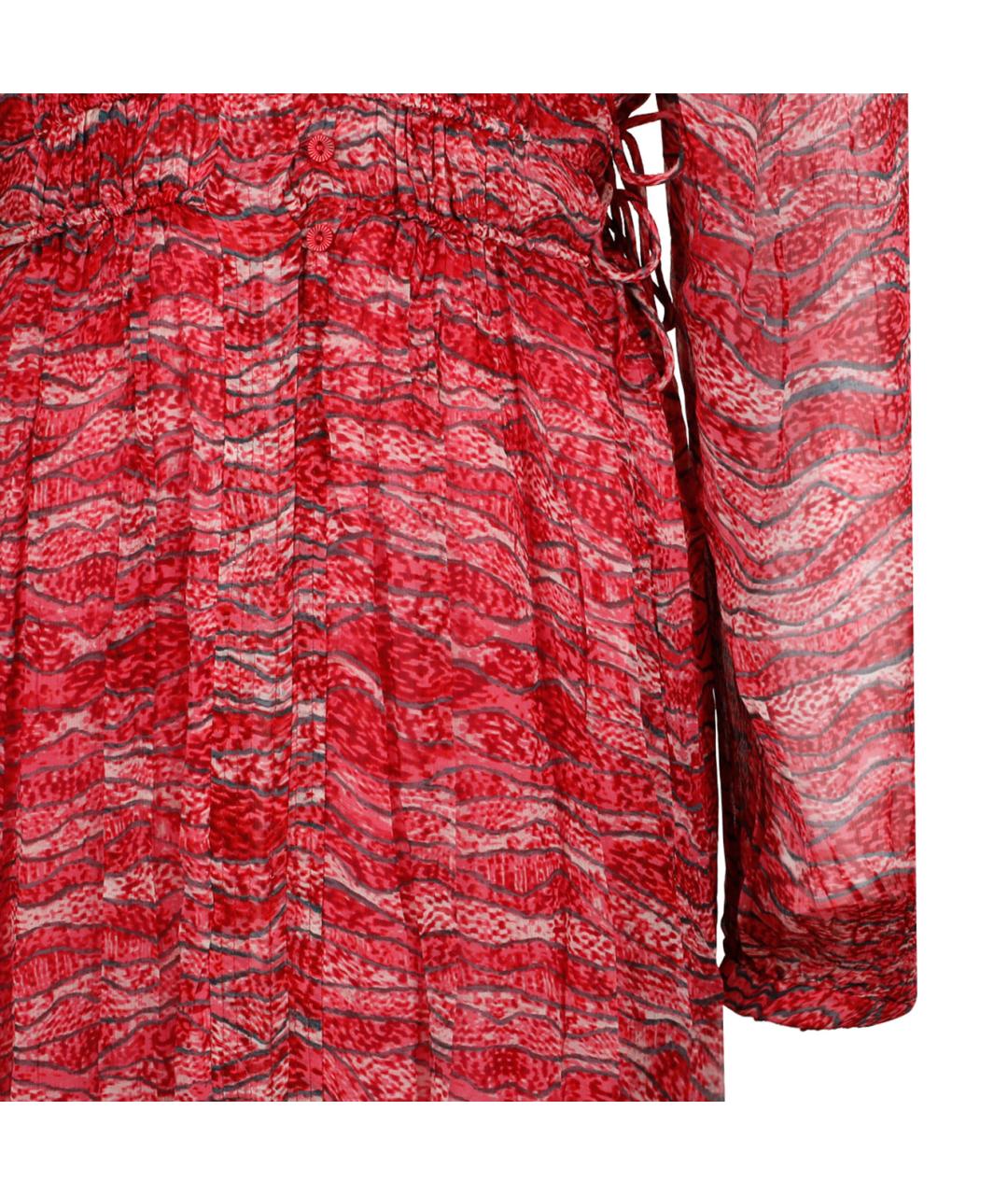 ISABEL MARANT Красное вискозное повседневное платье, фото 4