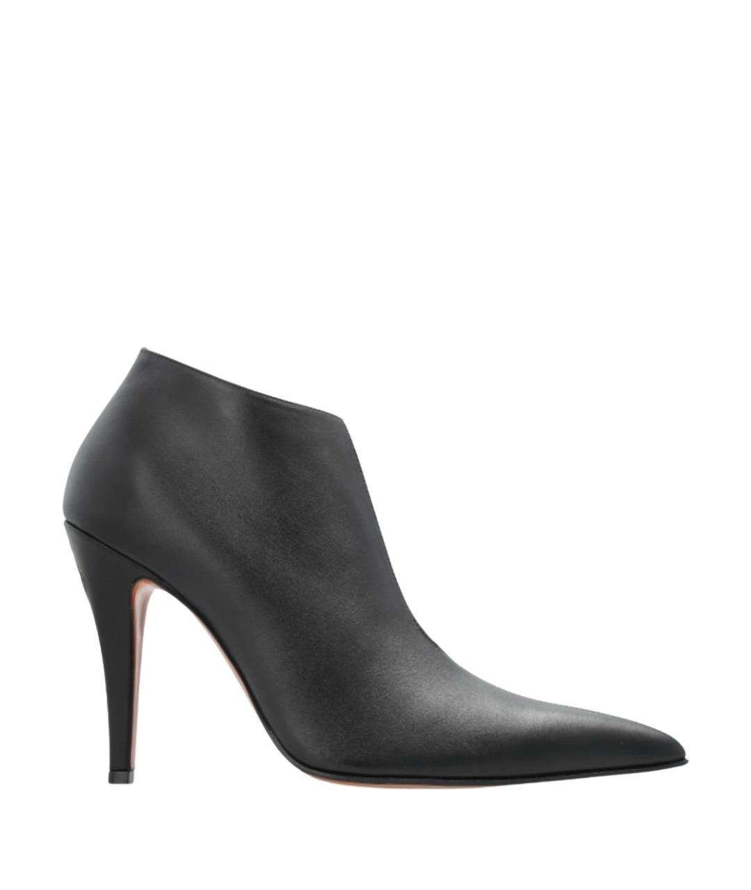 ALEXANDER MCQUEEN Черные кожаные ботинки, фото 1