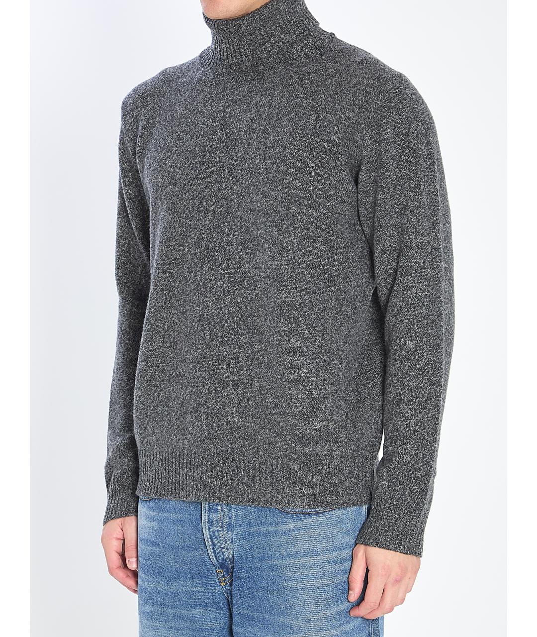 ROBERTO COLLINA Серый шерстяной джемпер / свитер, фото 3