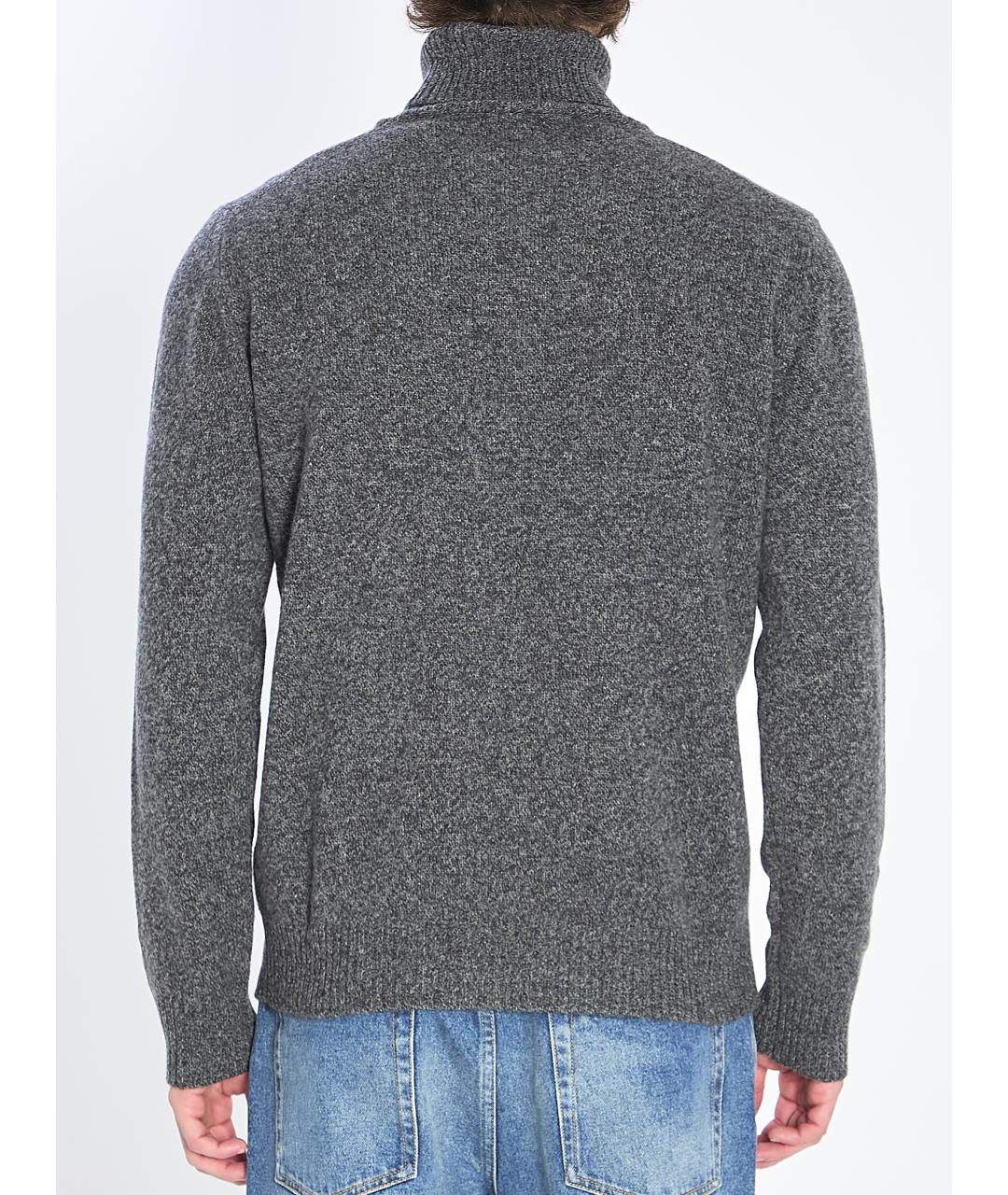ROBERTO COLLINA Серый шерстяной джемпер / свитер, фото 5