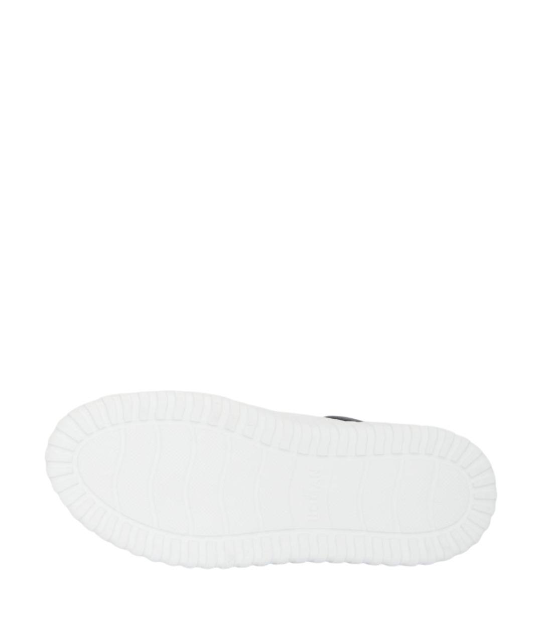 HOGAN Белые кожаные кроссовки, фото 4