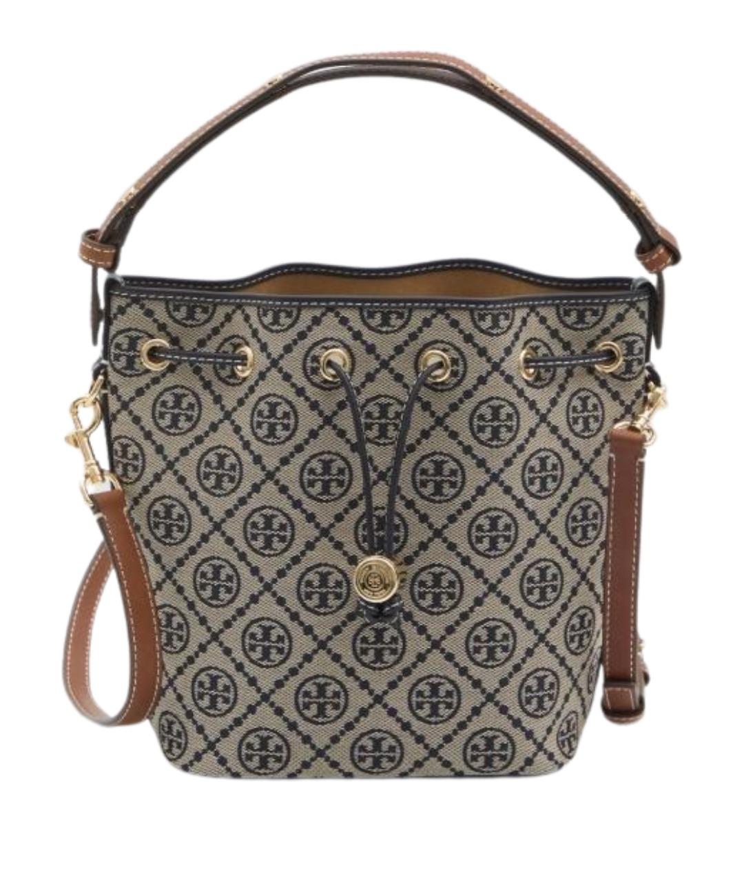 TORY BURCH Синяя синтетическая сумка через плечо, фото 1