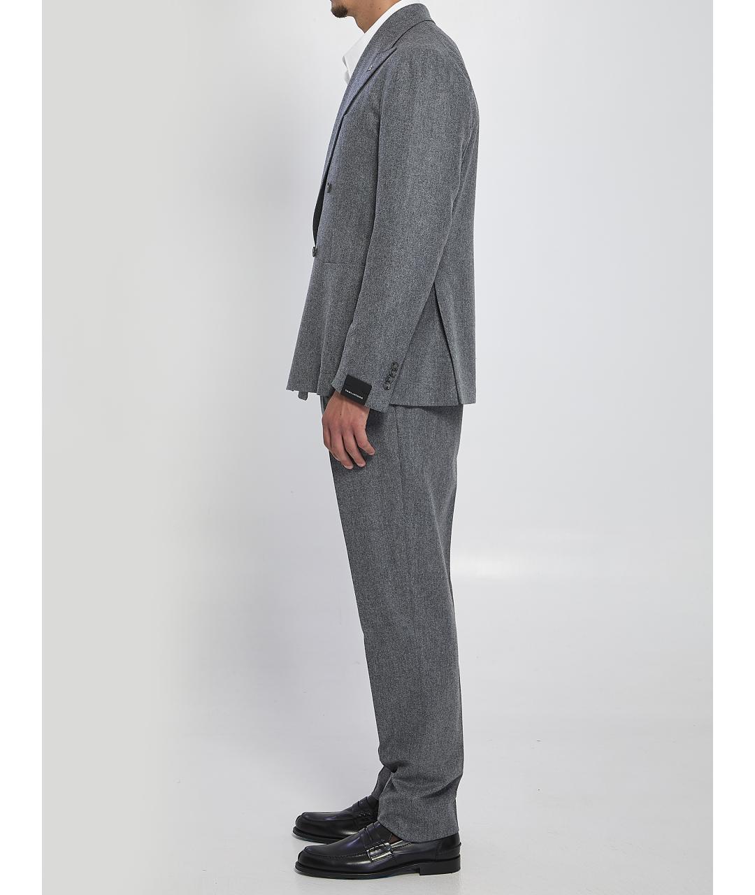 TAGLIATORE Серый классический костюм, фото 4