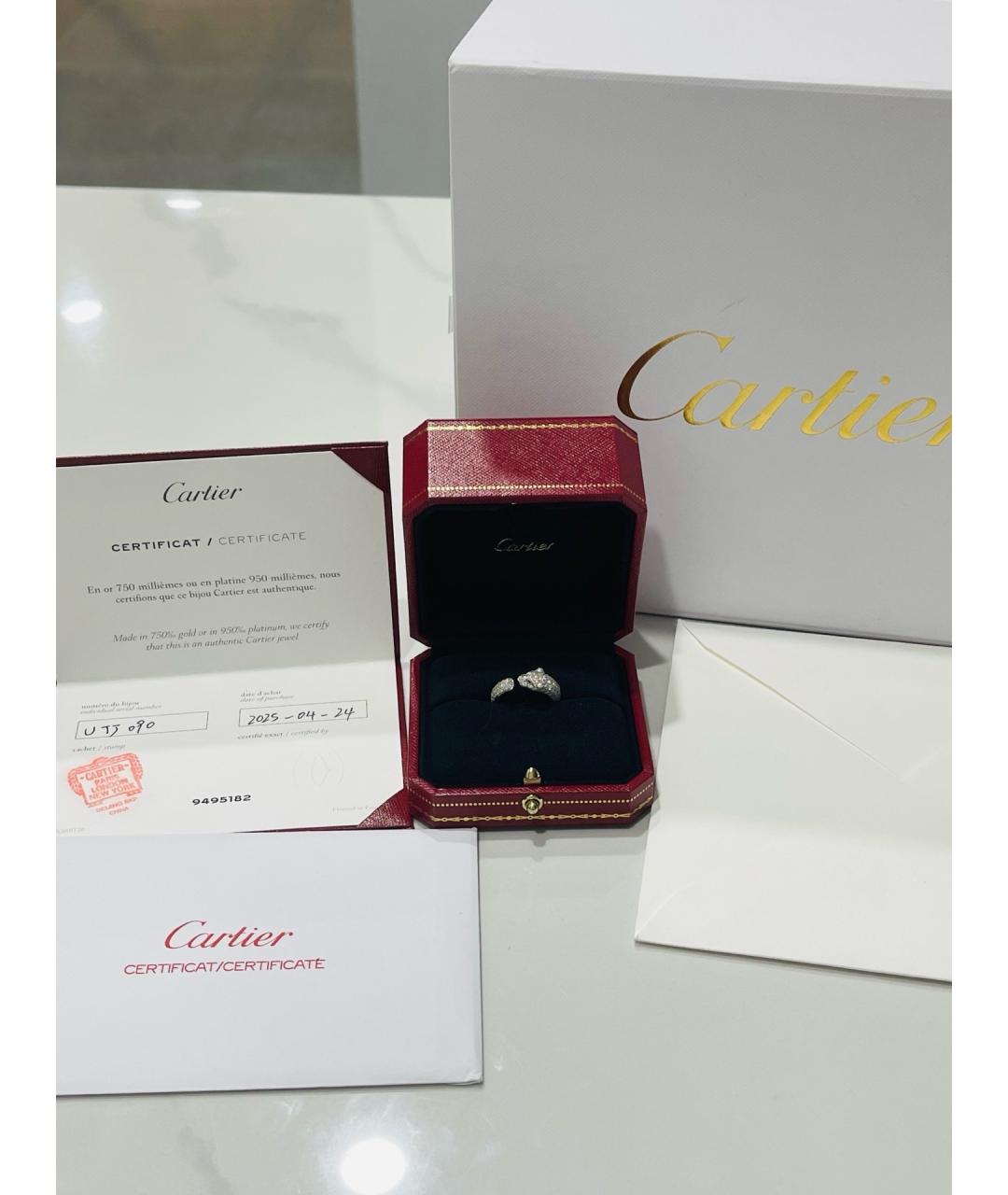 CARTIER Серебряное кольцо из белого золота, фото 2