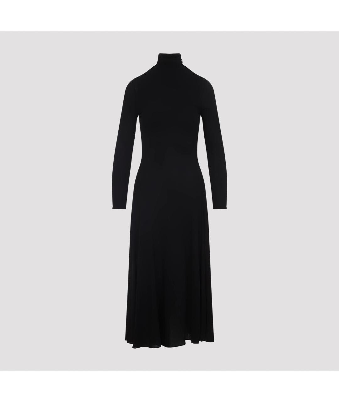 ALAIA Черное вискозное платье, фото 2
