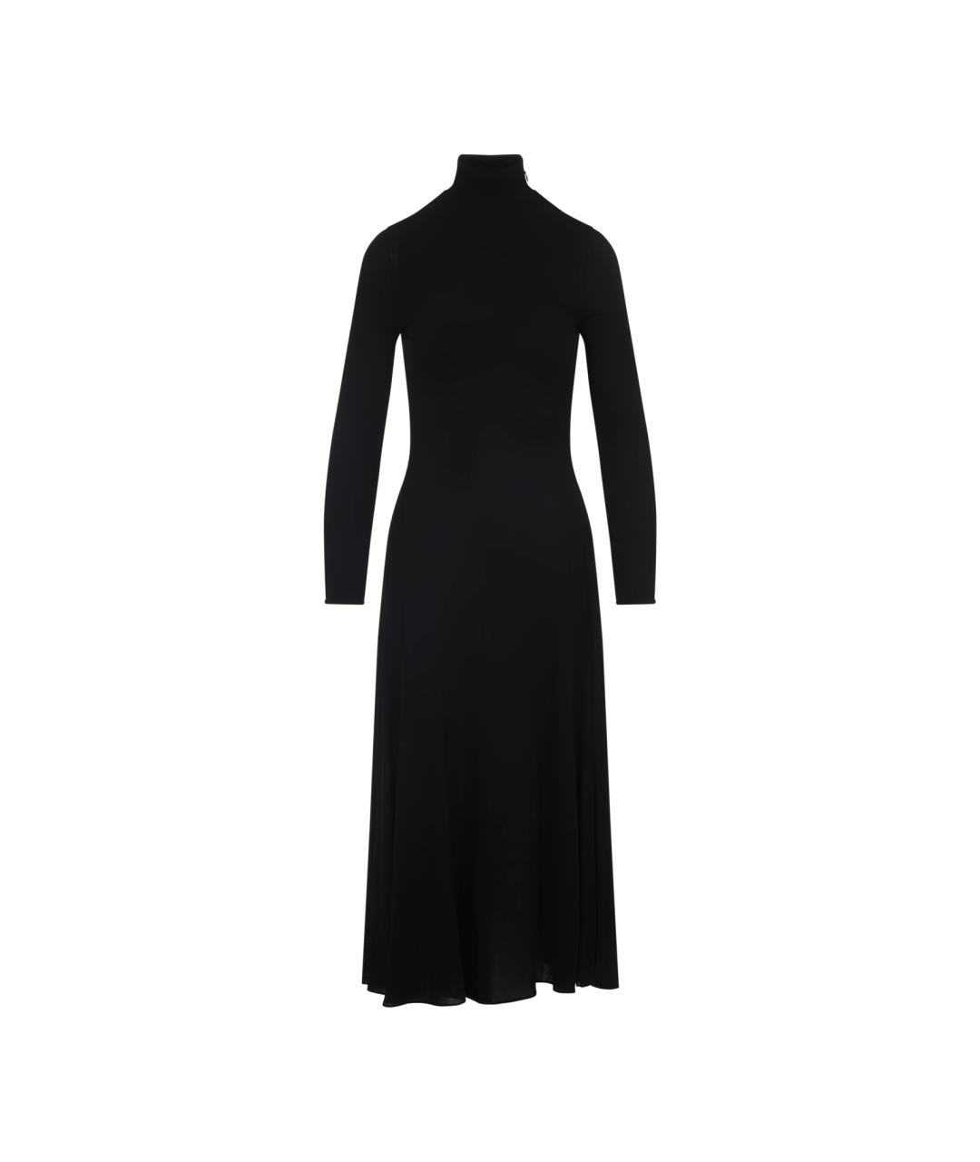 ALAIA Черное вискозное платье, фото 1