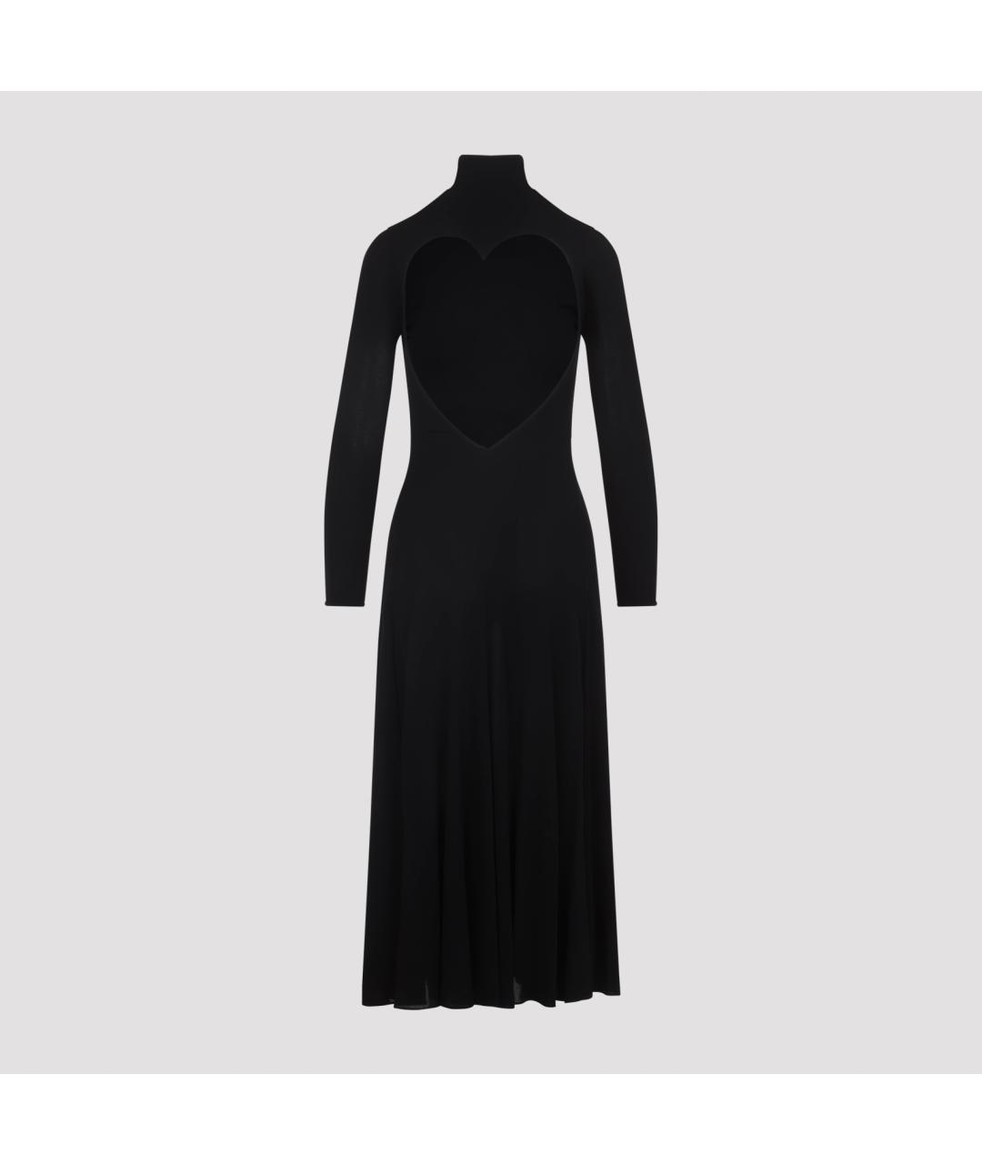 ALAIA Черное вискозное платье, фото 4