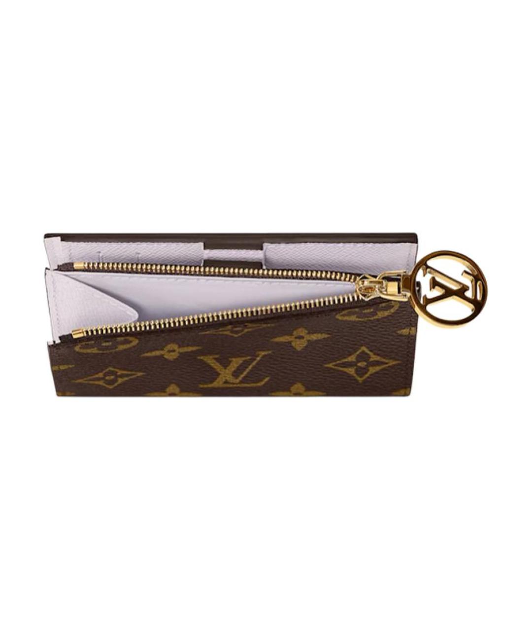 LOUIS VUITTON Коричневый кошелек, фото 4