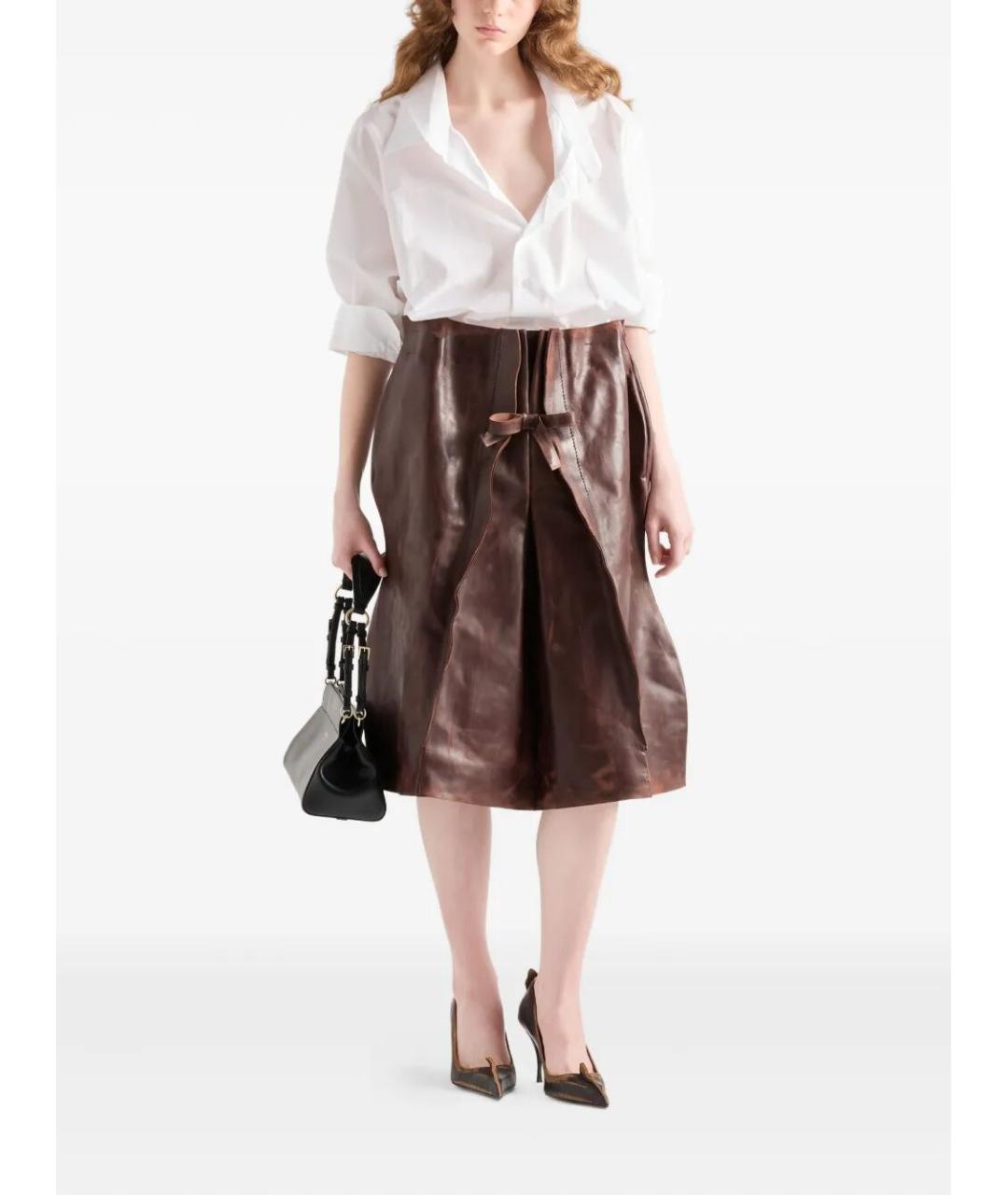 PRADA Белая хлопковая рубашка, фото 2