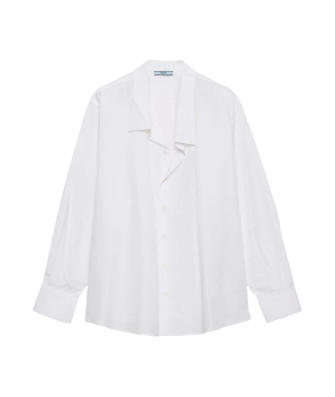PRADA Белая хлопковая рубашка, фото 1