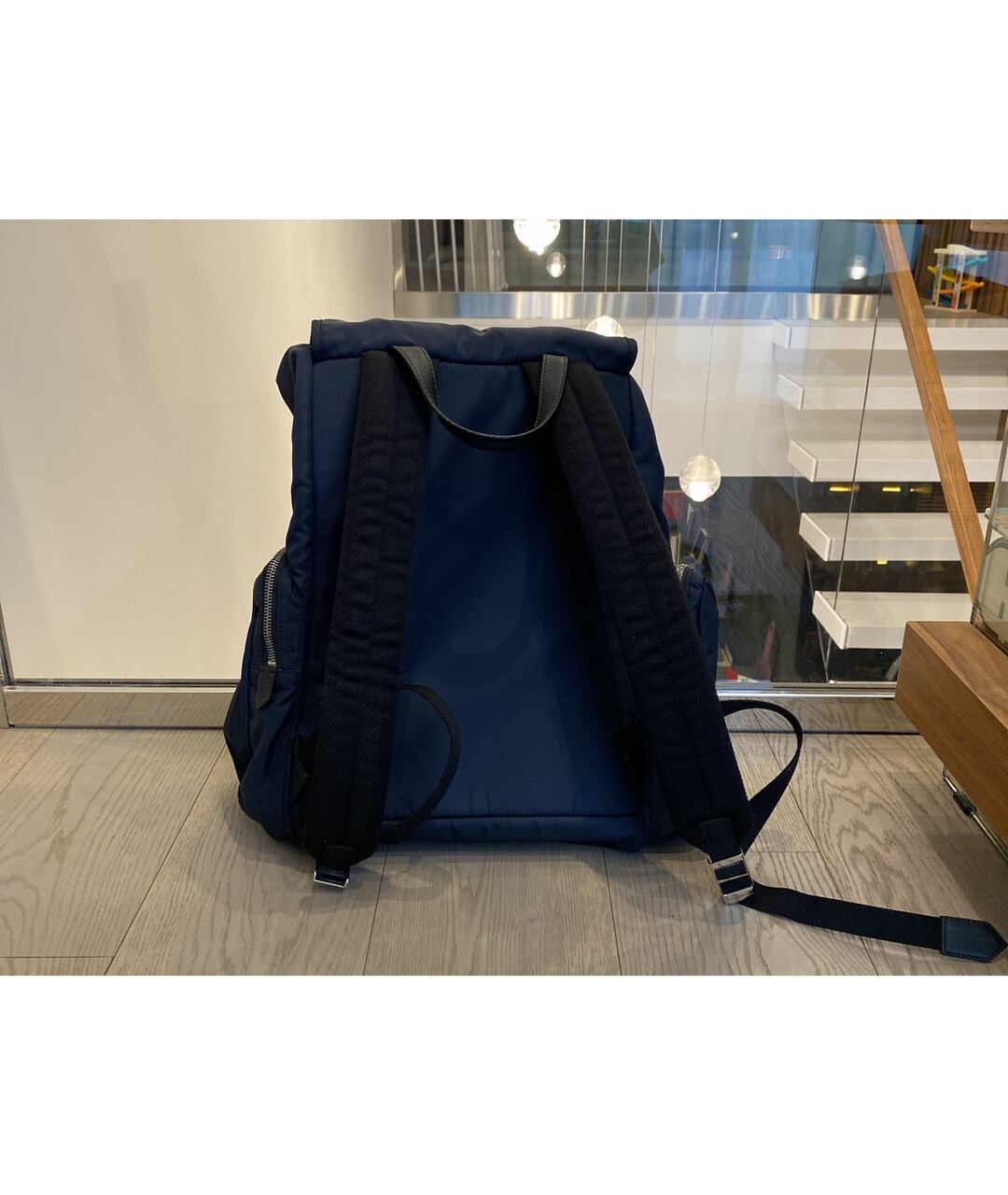 CALVIN KLEIN 205W39NYC Темно-синий синтетический рюкзак, фото 3