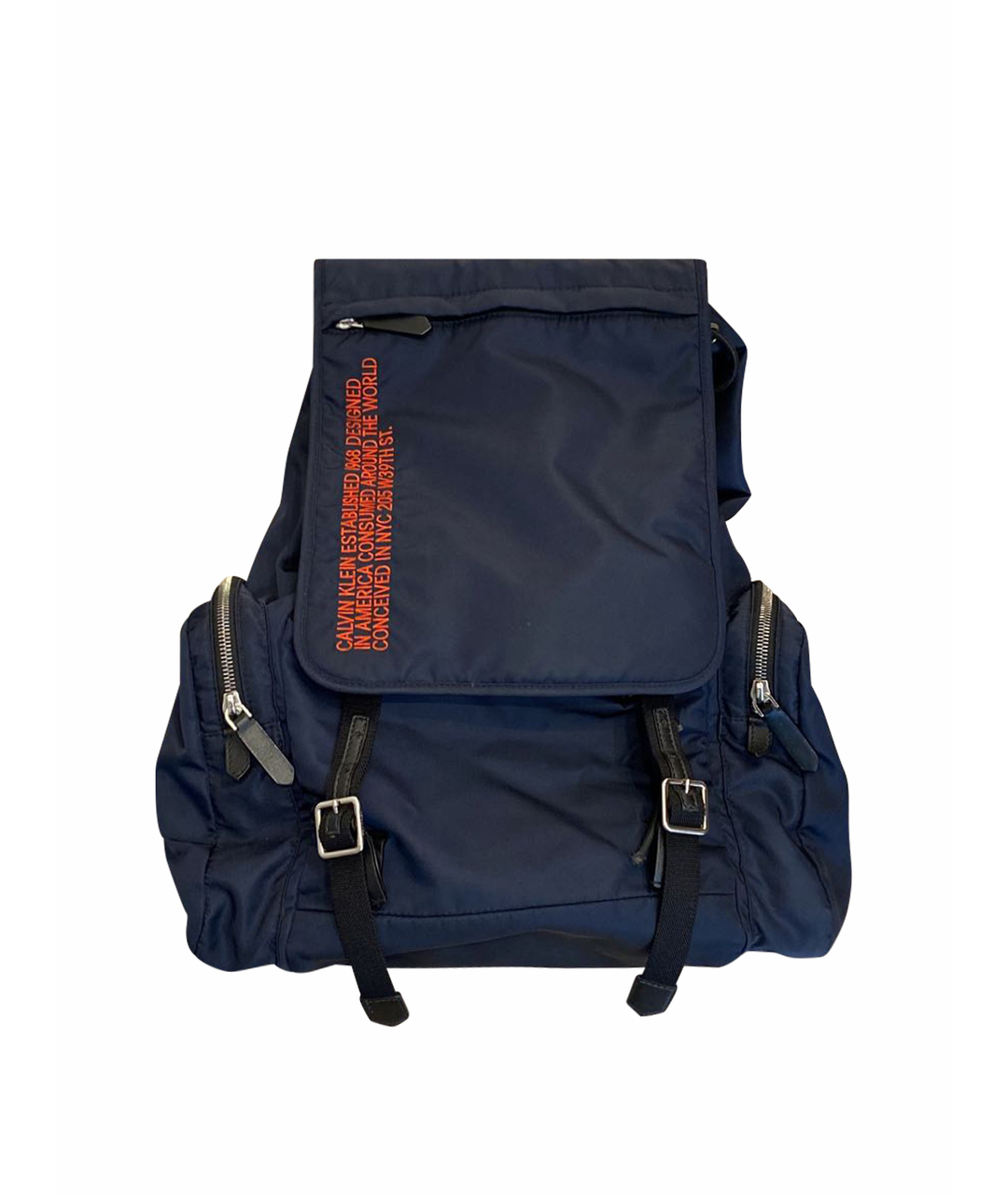 CALVIN KLEIN 205W39NYC Темно-синий синтетический рюкзак, фото 1