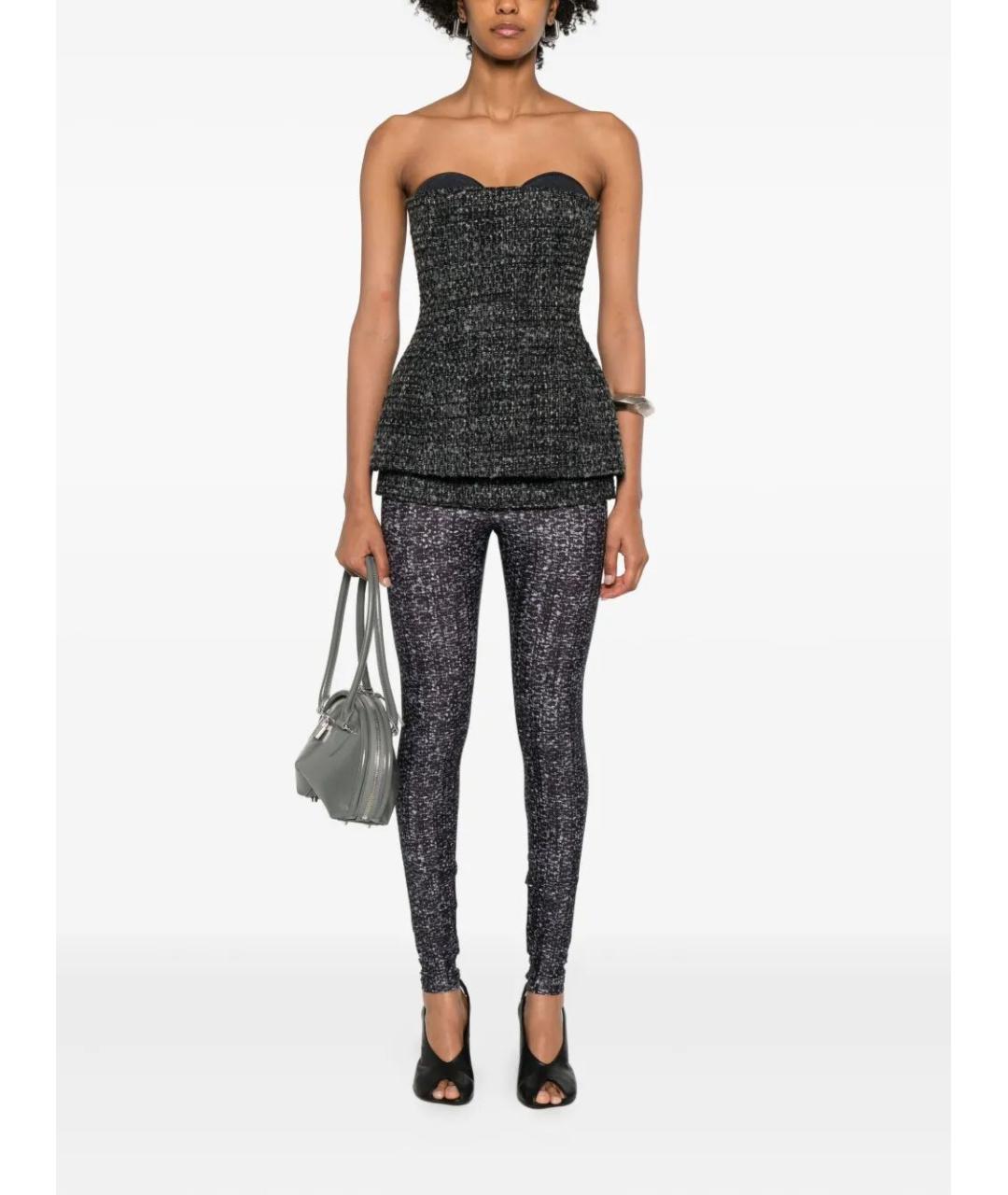 DIESEL Антрацитовый твидовый корсет, фото 2