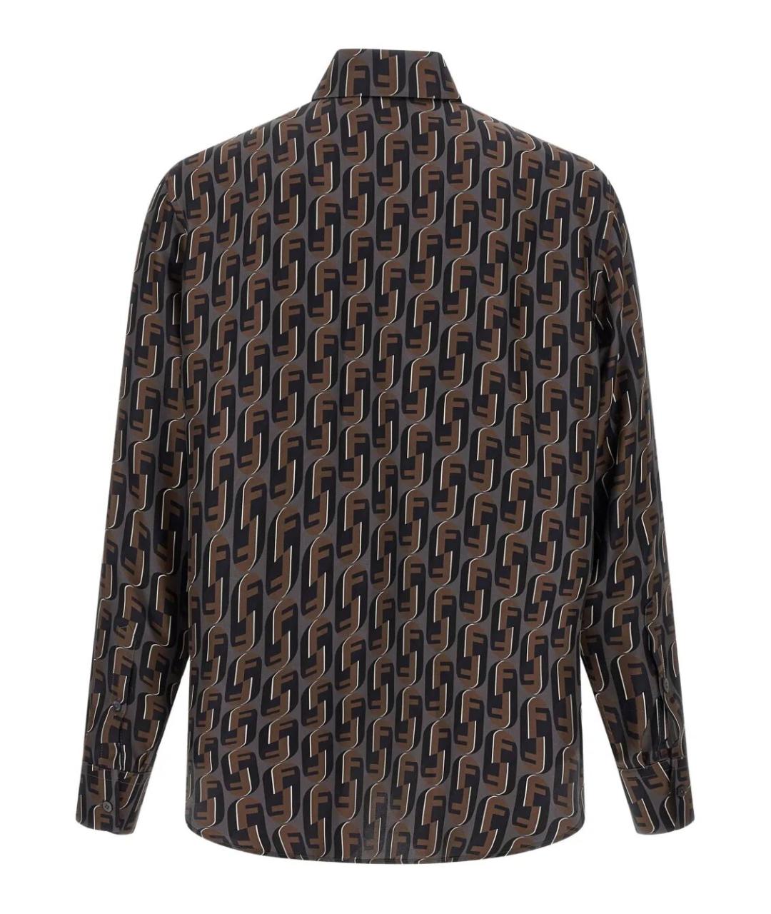 FENDI Мульти шелковая кэжуал рубашка, фото 2