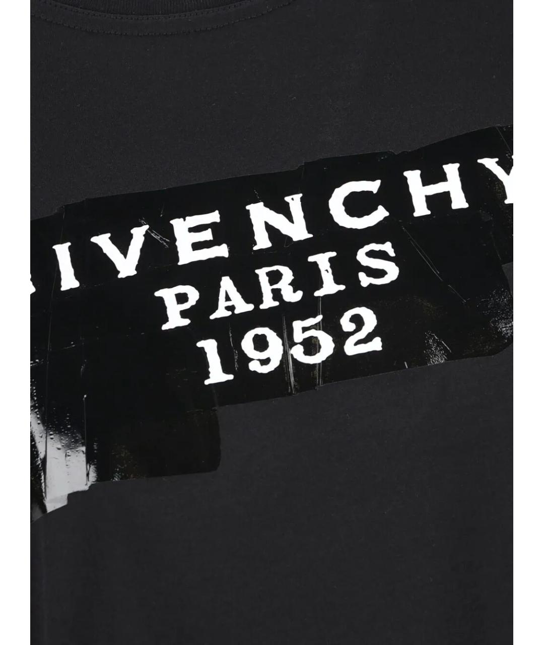 GIVENCHY Черная хлопковая футболка, фото 4