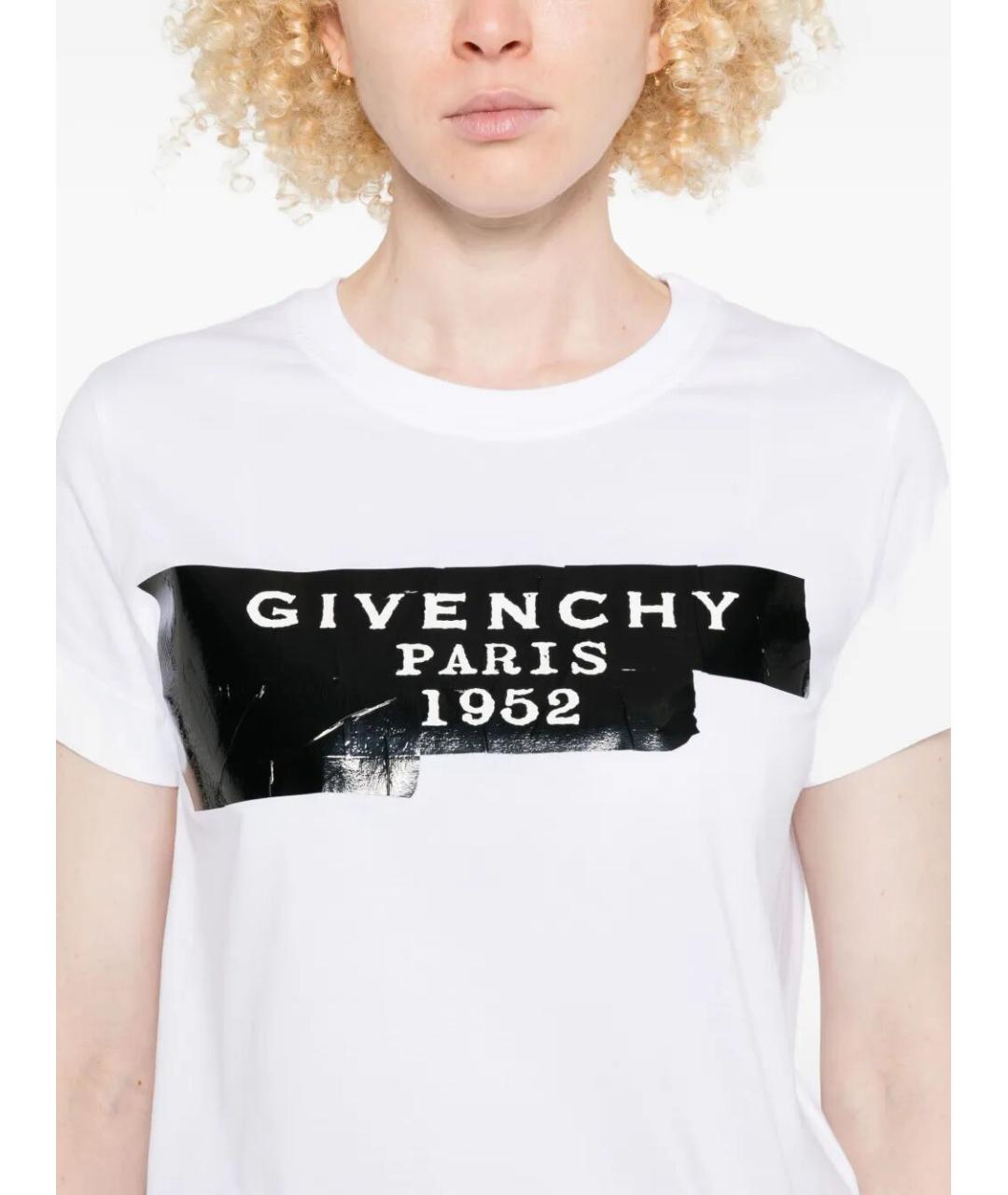 GIVENCHY Белая хлопковая футболка, фото 5