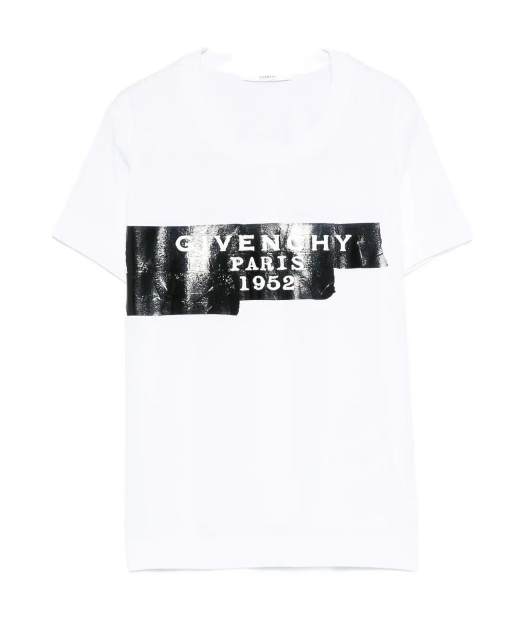 GIVENCHY Белая хлопковая футболка, фото 1