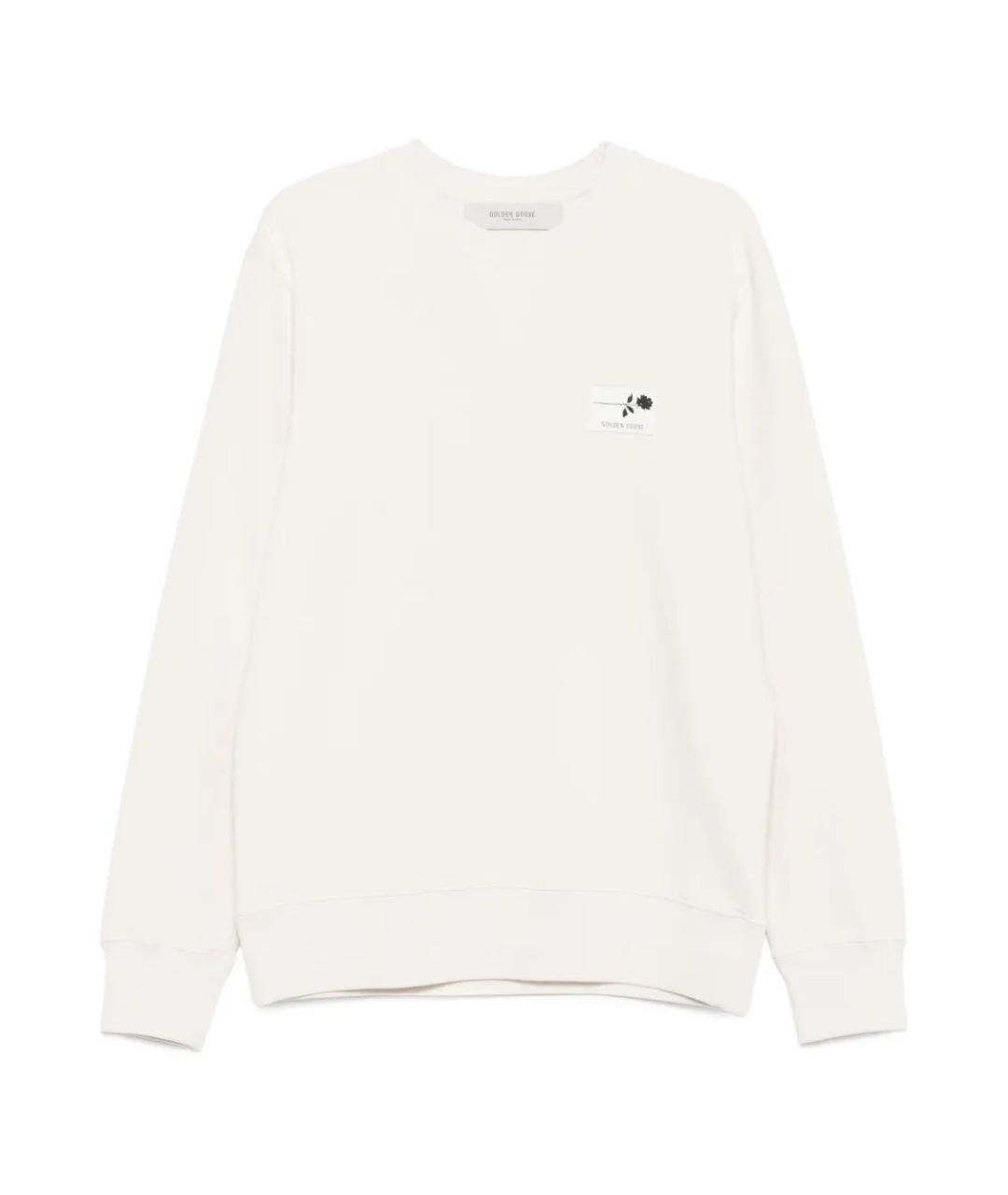 GOLDEN GOOSE DELUXE BRAND Белый хлопковый джемпер / свитер, фото 1