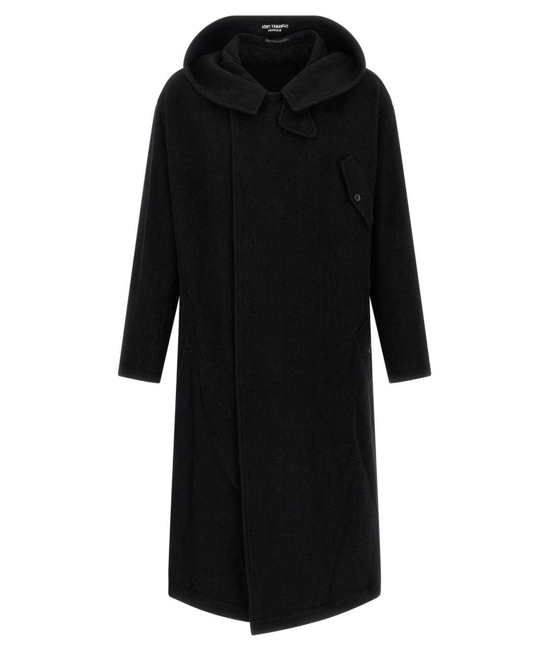 YOHJI YAMAMOTO Черное шерстяное пальто, фото 1